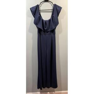Womens Fashion Novw Jumpsuit Size XL Blue Stretchy